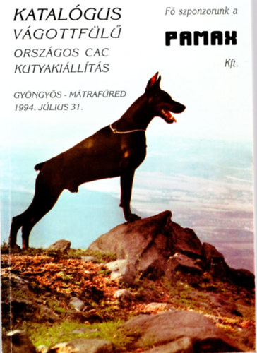 Katalgus vgottfl orszgos CAC kutyakillts Gyngys- Mtrafred 1994. jlius 31.