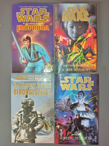 (4db) Star Wars knyvcsomag : Erprba / A jedi hatalma / Han Solo: rzkeny bcs a birodalomtt / A birodalom rksei