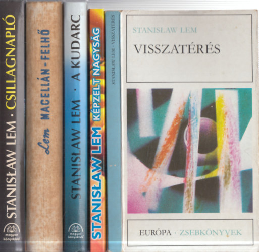 5 db. Lem sci-fi (Visszat�r�s + K�pzelt nagys�g + A kudarc + Magell�n-felh� + Csillagnapl�)