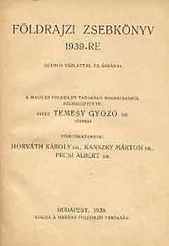 Fldrajzi zsebknyv 1939