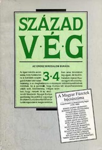 Szzadvg 1990 3-4. Az orosz birodalom buksa