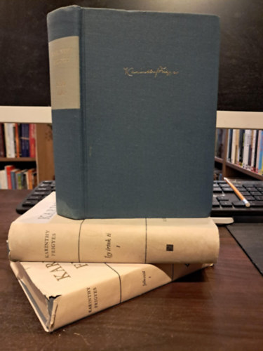 3 db m Karithy Frigyes sszegyjttt mveibl KNYVMENT AJNLAT: Jelbeszd I.+gy rtok ti+Grge tkr