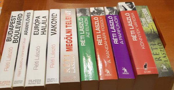 C�lpont P�rizsban + K�nnyek v�rosa + A parf�m�r + A kandah�ri fogoly + Az eln�k + Meg�lni Telekit + Vakond + Aranyl�v�s + Eur�pa hal�la + Budapest Boulevard