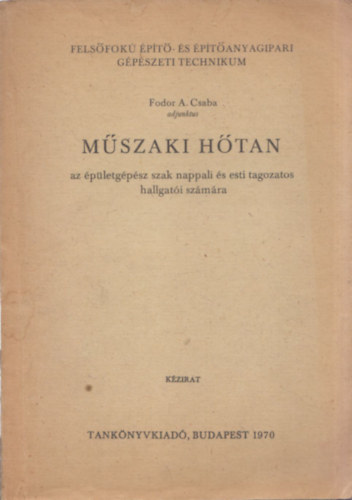 Mszaki htan - AZ PLETGPSZ SZAK NAPPALI S ESTI TAGOZATOS HALLGATI SZMRA
