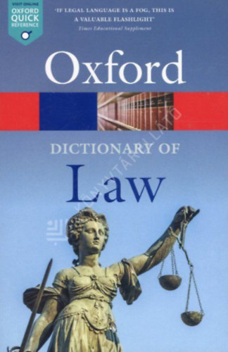 Oxford Dictionary of Law - new 10th ed.