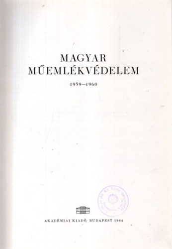 Magyar memlkvdelem 1959-1960