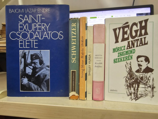 5db �letrajz, K�NYVMENT� AJ�NLAT: Exup�ry csod�latos �lete+ Schweitzer+ Matr�z l�h�ton+ Shelley vil�ga+ K�zelebb Pet�fihez+ M�ricz Zsigmond szeker�n