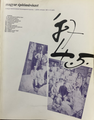 Magyar �p�t�m�v�szet 1987/4-5.