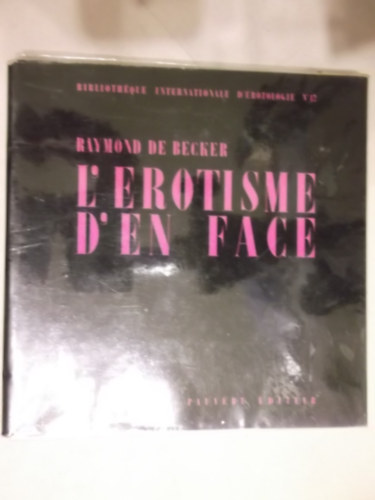 R. Becker - L'erotisme d'en