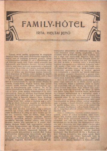 Family-Hotel - Millik Knyve I. vfolyam 7. szm