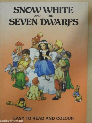 Snow White and the seven dwarfs - easy to read and colour