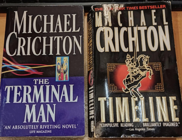 Michael Crichton - 2 db Michael Crichton: The Terminal Man + Timeline
