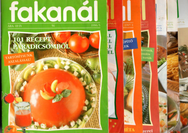 7 db Fakanl 101 recept sorozat: 1996/5, 6, 1997/1, 2, 3, 5, 6. szm.