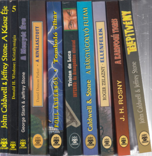 10 db. Cherubion: A Kosz je + Kristlymgia + A Menyt ve + A kivlasztott + Tombol vihar + Inferno: Az Armageddon elmarad + A brgygoly futam + Ellenfelek + A kardfog tigris + Teleptvny