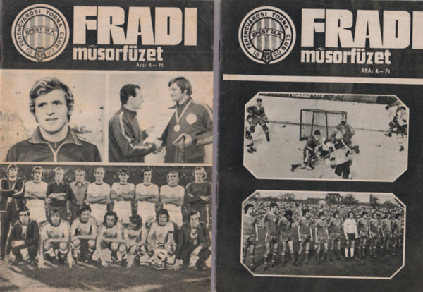 3 db Fradi msorfzet 1975, 1976
