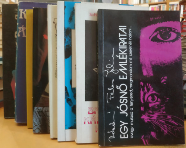 Schmidtn Dr. Holl Erzsbet, Jen Van Guy, Ifj. Lnyay Sndorn, Dick Sutphen, Lestyn Sndor, Krdy Gyula, Rosta Erzsbet-Johi Bharat Rnn Falus Jlia - 8 db jsls: Egy jsn emlkiratai; Babonsok, krtyavetk kziknyve; A tenyr s a szerelem; Jsls a kzbl; Jsknyv (Sutphen); Jsknyv (Lestyn); lmosknyv/Tenyrjslsok knyve; Tenyrjsls