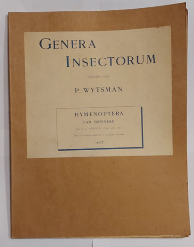 Genera Insectorum (Hymenoptera fam. dryinidae) - 1907 - (A rovarok fajti)