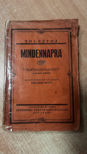 Tolsztoj mindennapra VIII.