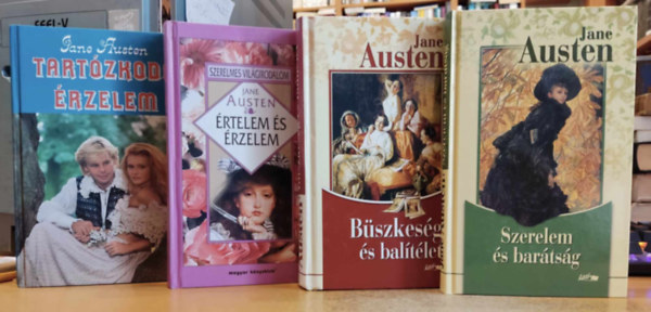 4 db Jane Austen: Bszkesg s baltlet + rtelem s rzelem + Szerelem s bartsg + Tartzkod rzelem