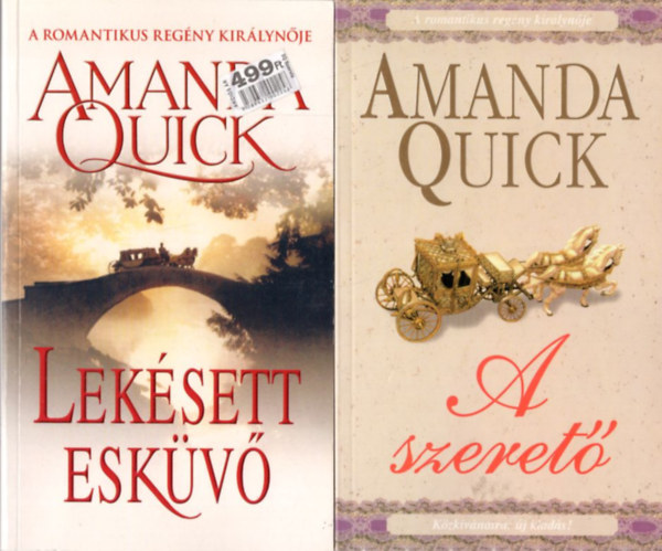 2 db Amanda Quick : A szeret + Leksett eskv