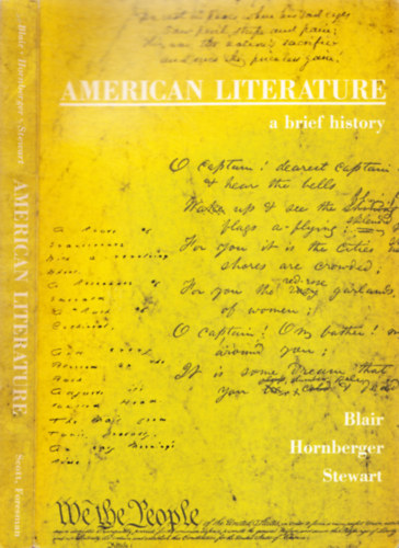 Theodore Hornberger, Randall Stewart Walter Blair - American Literature - a brief history