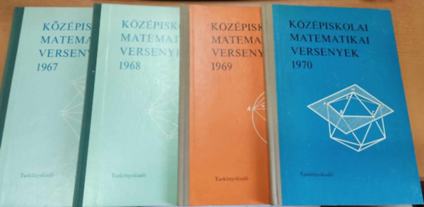 4 db Kzpiskolai Matematikai versenyek: 1967, 1968, 1969, 1970