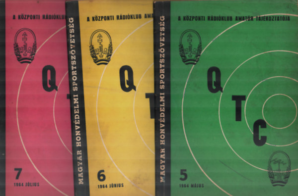 A Kzponti Rdiklub Amatr Tjkoztatja. - Q T C - 1964/5, 6, 7, 8, 11. szmok egytt.