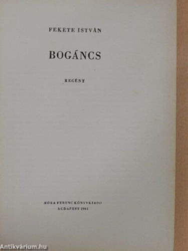 Bogncs I-II. (Ifjsgi kisknyvtr) - Egybektve