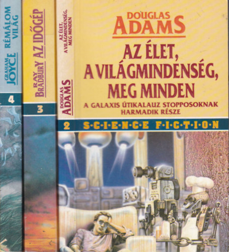 3 db. Sci-fi ktet (Az let, a vilgmindensg meg minden + Az idgp + Rmlom vilg)