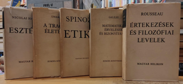 5 db filozfia: A tragikus letrzs + Eszttika + Etika + rtekezsek s filozfiai levelek + Matematikai rvelsek s bizonytsok