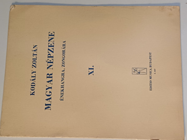 Magyar npzene nekhangra,zongorra XI.