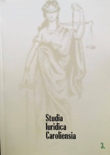 Studia Iuridica Caroliensia 3.