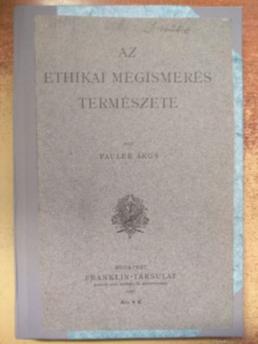 Az ethikai megismers termszete