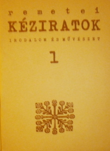 Remetei k�ziratok 1.