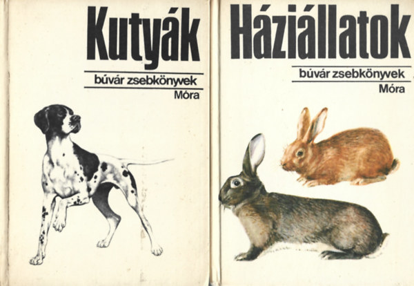 2 db B�v�r Zsebk�nyvek, Kuty�k, H�zi�llatok