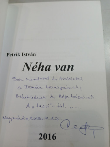 Petrik István - Néha van..