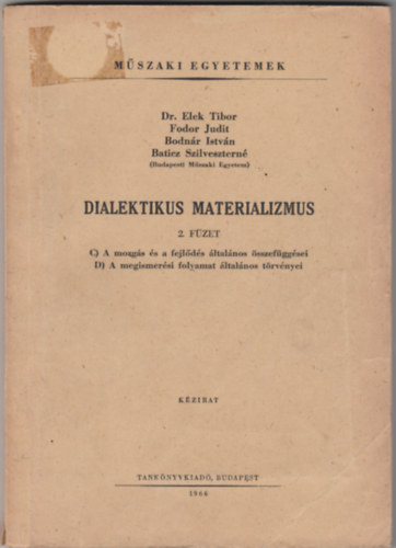 Dialektikus materializmus II.