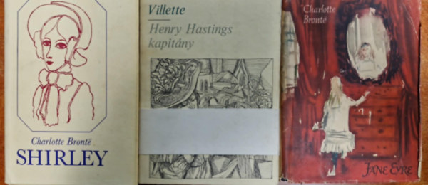 3 db Charlotte Bront l: Shirley+ Jane Eyre-Henry Hastings kapitny+ Villette