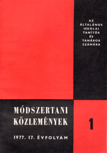 Mdszertani kzlemnyek 1977/1-5. szm (teljes vfolyam)