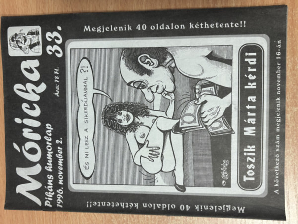 Móricka 33 - 1996. november