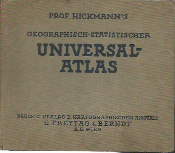a.l. Prof. hickmanns - Universal - Atlas 1927