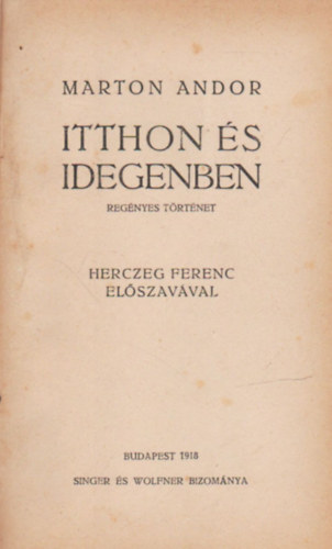 Itthon s idegenben - Regnyes trtnet , Halk Muzsika ( 2 m )