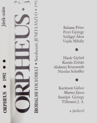 Orpheus - Irodalmi folyirat 9. III. vfolyam 2-3. szm