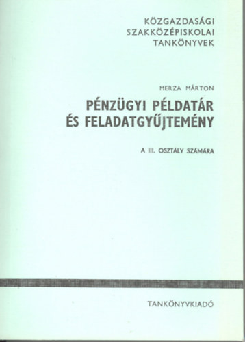 Pnzgyi pldatr s feladatgyjtemny