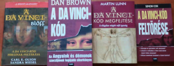 Martin Lunn, Dan Brown Simon Cox - 4db Da-Vinci kóddal kapcsolatos könyv:A Da Vinci-kód + A Da Vinci-kód feltörés,blöff,Megfejtése