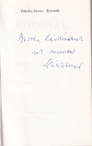 Koron�k - dedik�lt