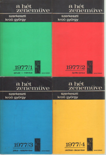 A ht zenemve 1977. vfolyam ( teljes 4 ktet )