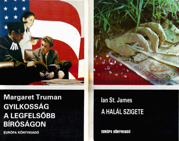 2 db knyv, Margaret Truman: Gyilkossg a legfelsbb brsgon, Ian St. James: A hall szigete