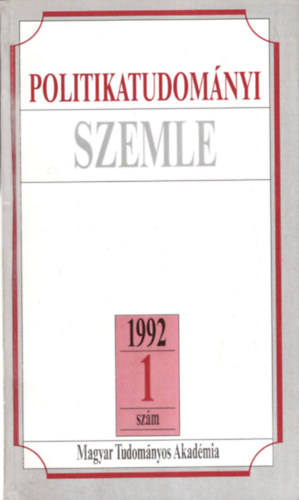 Politikatudomnyi szemle 1992 /1. szm