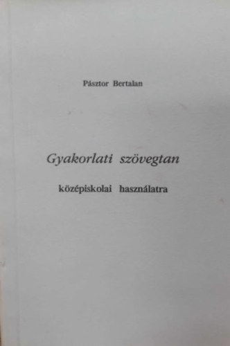 Gyakorlati szvegtan